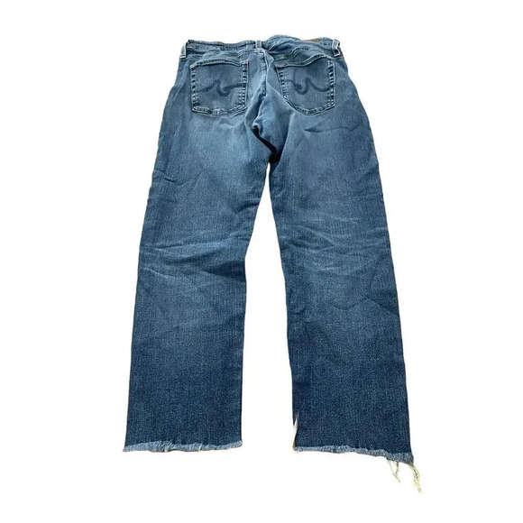 AG Adriano Goldschmied Farrah skinny ankle high rise Raw Hem Jeans Size 32R - Picture 7 of 9